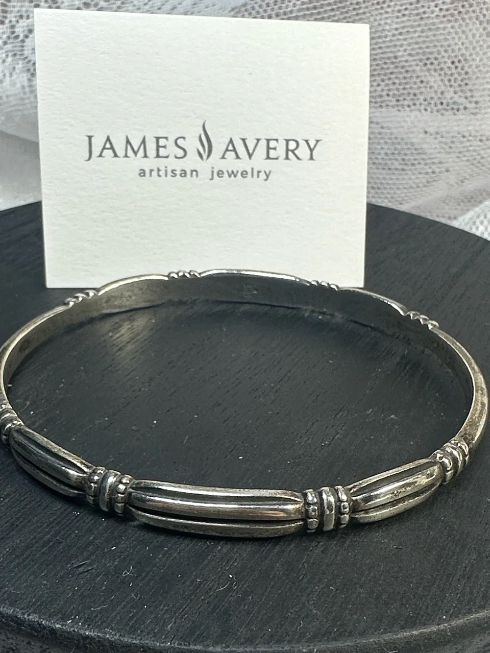 RARE James Avery bracelet bangle sterling silver